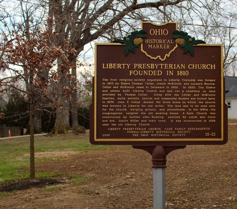 Liberty Presbyterian Church / Nathan Carpenter Marker image. Click for full size.