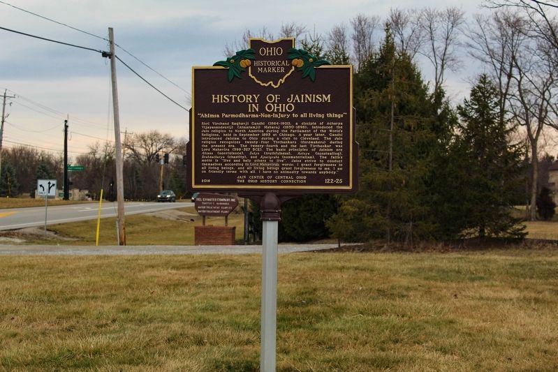 First Jain Temple in Central Ohio / History of Jainism in Ohio Marker. Click for full size. First Jain Temple in Central Ohio / History of Jainism in Ohio Marker image. Click for full size.