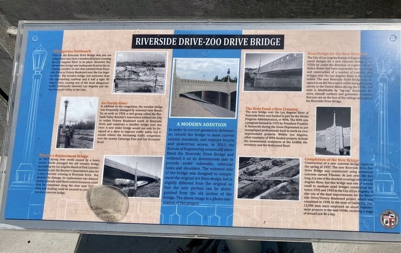 Riverside Drive Bridge Marker image. Click for full size.