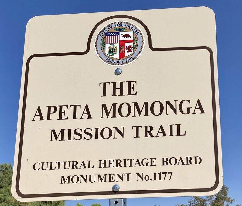 Apeta Momonga Mission Trail Marker image. Click for full size.