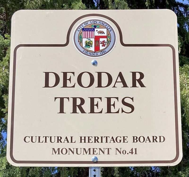 Deodar Trees Marker. Click for full size. Deodar Trees Marker image. Click for full size.