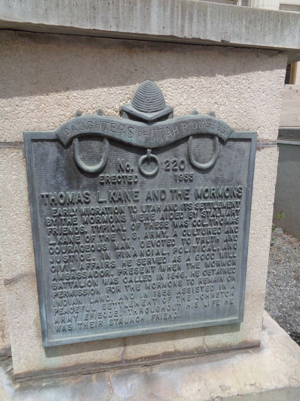 Thomas L. Kane and the Mormons Marker image. Click for full size.