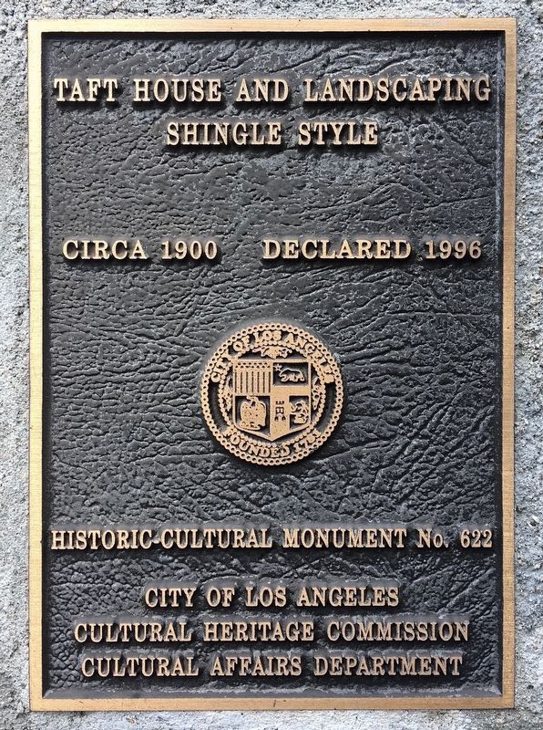 Taft House Marker. Click for full size. Taft House Marker image. Click for full size.