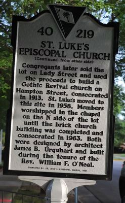 St. Luke''s Episcopal Church Marker, Side Two image. Click for full size.
