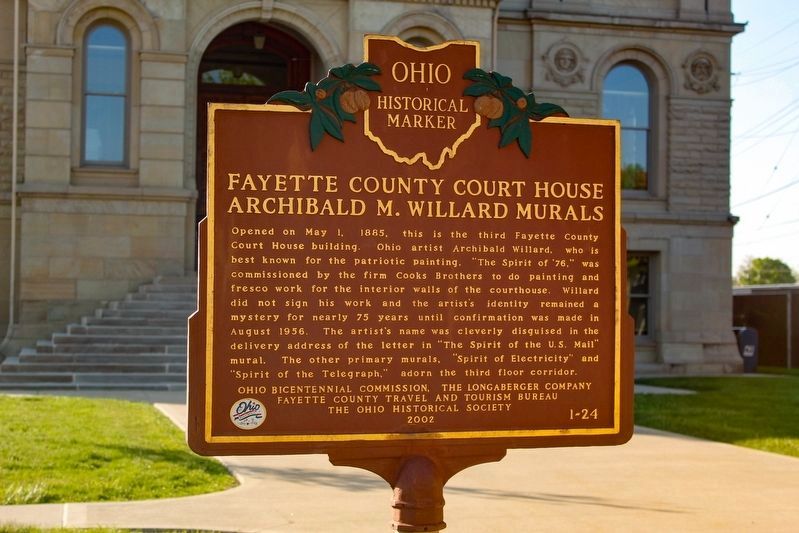 Fayette County Court House / Washington Court House Riot of 1894 Marker image. Click for full size.