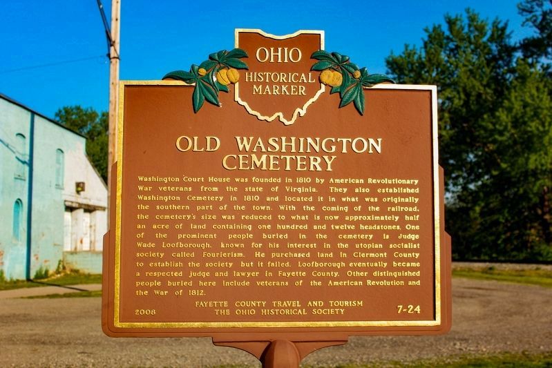 Old Washington Cemetery Marker image. Click for full size.