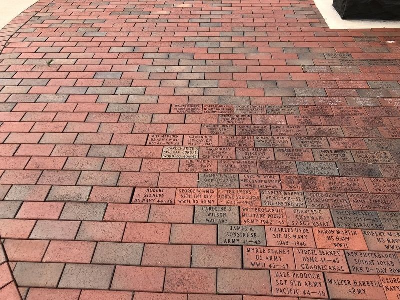 Wayne County World War II Memorial (brick pavers) image. Click for full size.