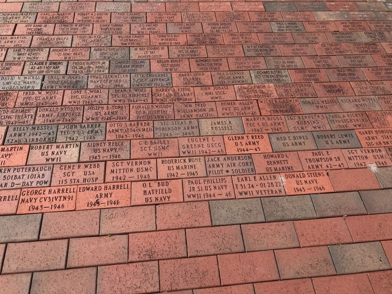 Wayne County World War II Memorial (brick pavers) image. Click for full size.