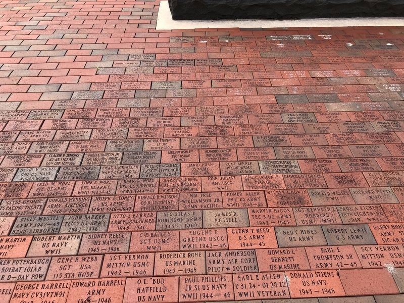 Wayne County World War II Memorial (brick pavers) image. Click for full size.