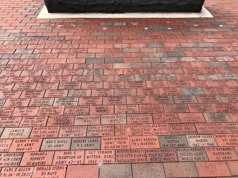 Wayne County World War II Memorial (brick pavers) image. Click for full size.