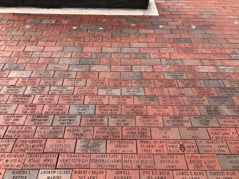 Wayne County World War II Memorial (brick pavers) image. Click for full size.