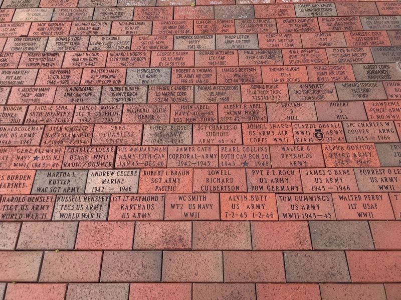 Wayne County World War II Memorial (brick pavers) image. Click for full size.