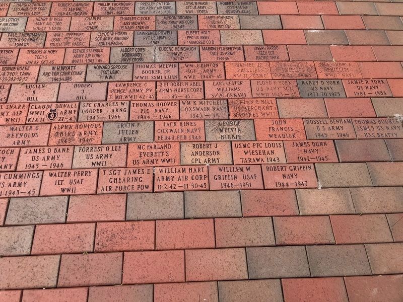 Wayne County World War II Memorial (brick pavers) image. Click for full size.