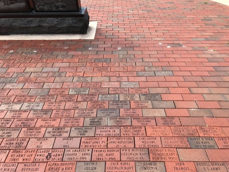 Wayne County World War II Memorial (brick pavers) image. Click for full size.