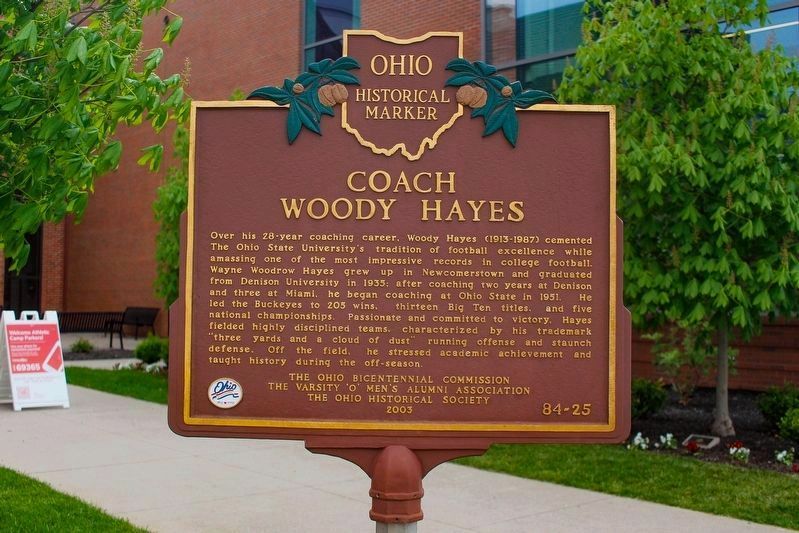 Coach Woody Hayes Marker image. Click for full size.