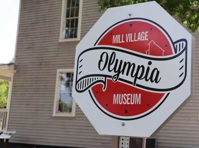 Olympia Mill Village Museum Sign image. Click for full size.