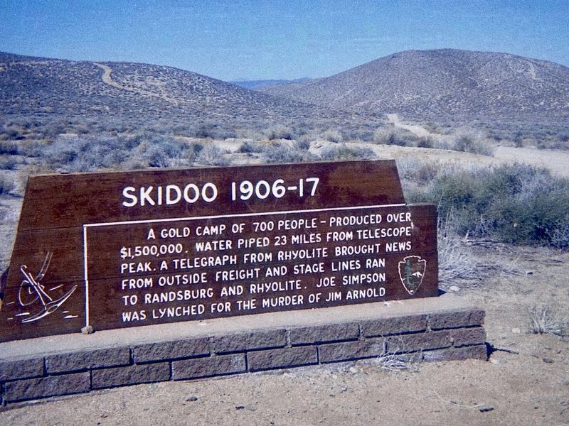 Original Skidoo Marker - circa 1970 image. Click for full size.