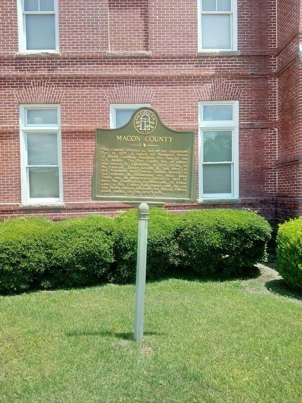 Macon County Marker. Click for full size. Macon County Marker image. Click for full size.