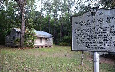 Gregg-Wallace Farm Tenant House Marker image. Click for full size.