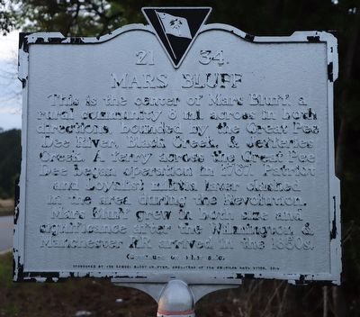 Mars Bluff Marker, Side One image. Click for full size.