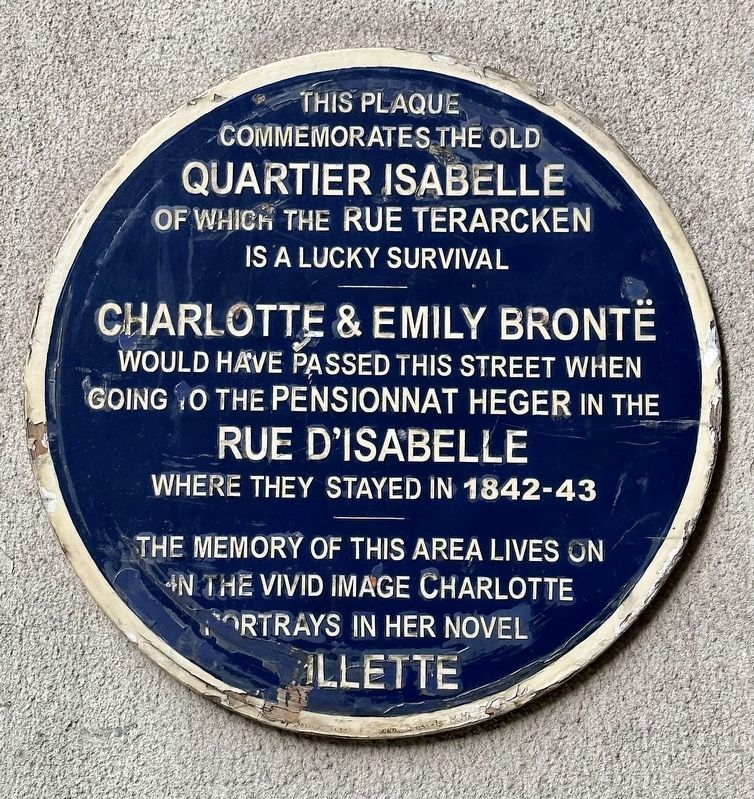 Charlotte and Emily Bront Marker image. Click for full size.