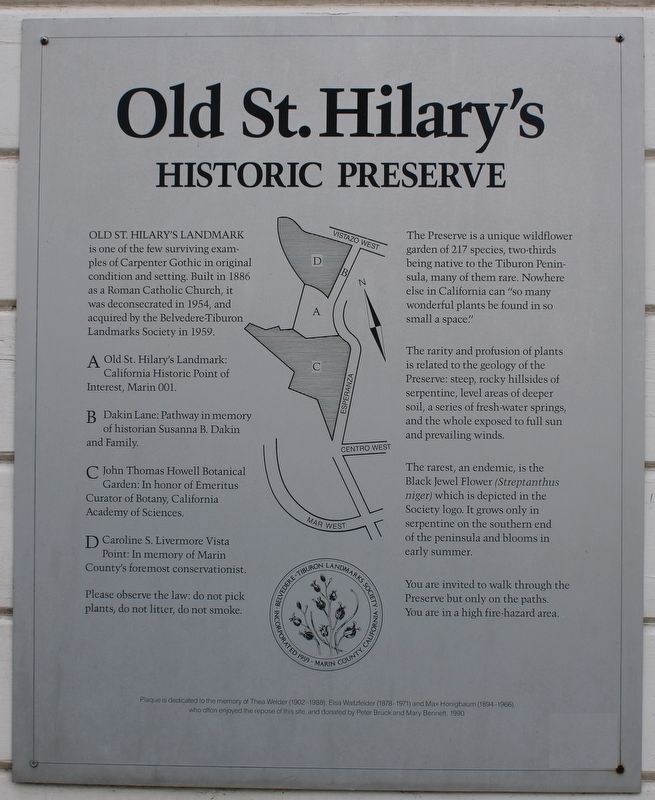 Old St. Hilarys Marker image. Click for full size.