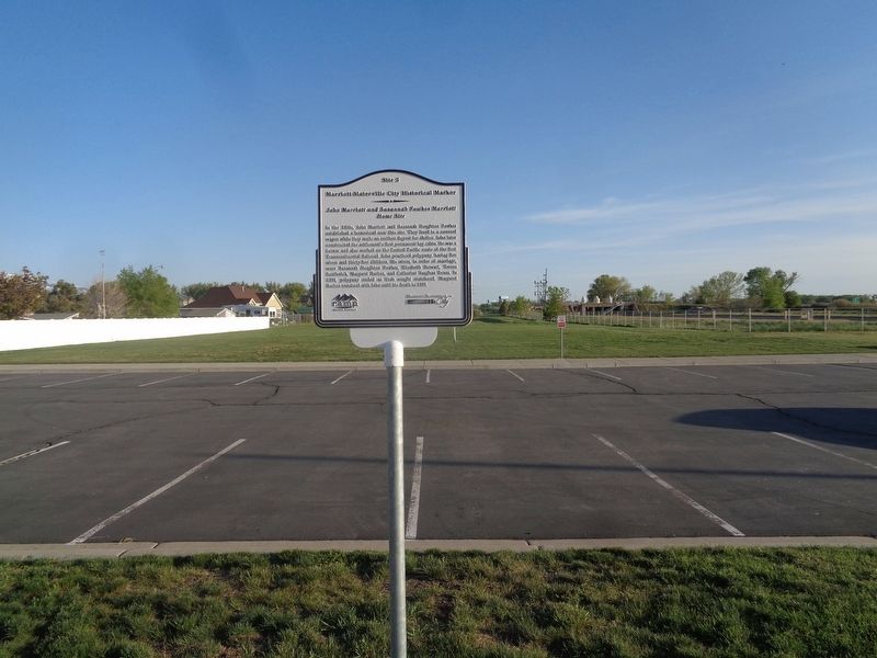John Marriott and Susannah Fowkes Marriott Home Site Marker image. Click for full size.