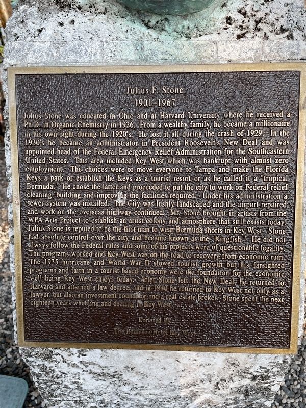 Julius F. Stone Marker image. Click for full size.