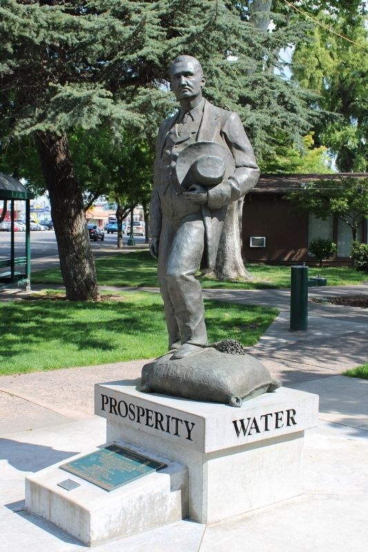 John W. Mitchell Statue and Marker image. Click for full size.