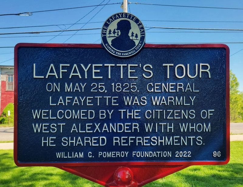 Lafayette's Tour Marker image. Click for full size.