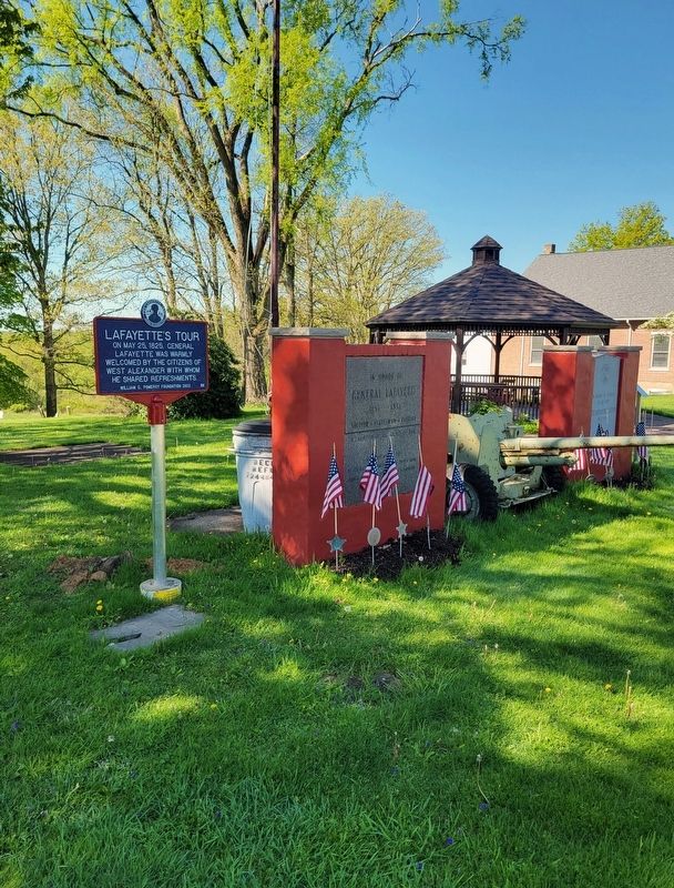 Lafayette's Tour Marker image. Click for full size.