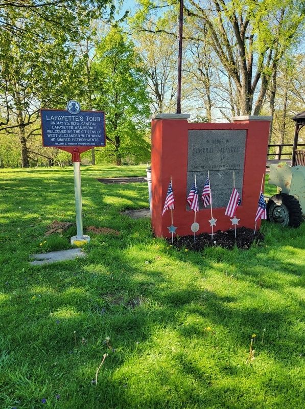 General Lafayette Marker. Click for full size. General Lafayette Marker image. Click for full size.