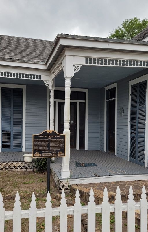 Cavazos/Truss House Marker. Click for full size. Cavazos/Truss House Marker image. Click for full size.
