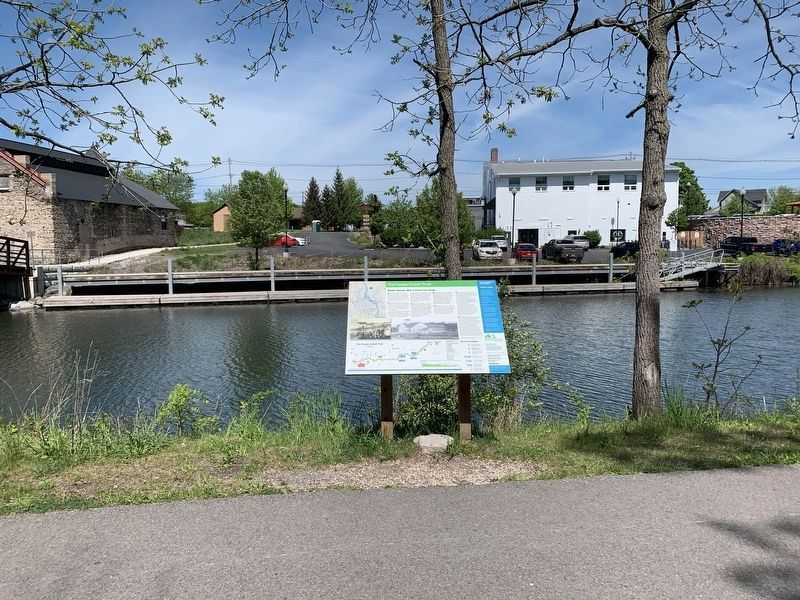 Keuka Outlet Trail Marker image. Click for full size.