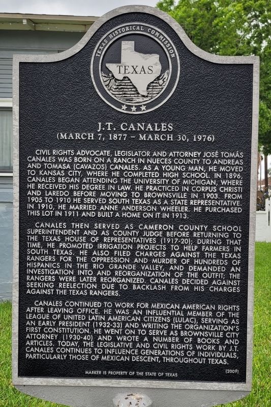 J.T. Canales Marker image. Click for full size.