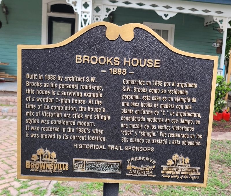 Brooks House Marker image. Click for full size.