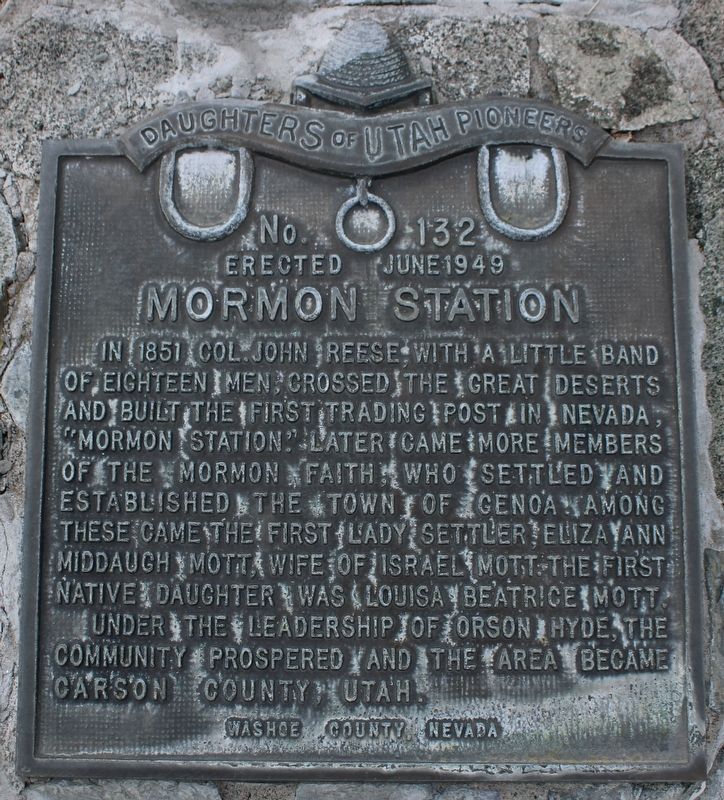 Mormon Station Marker image. Click for full size.