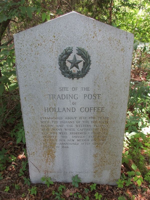 Site of the Trading Post of Holland Coffee Marker image. Click for full size.