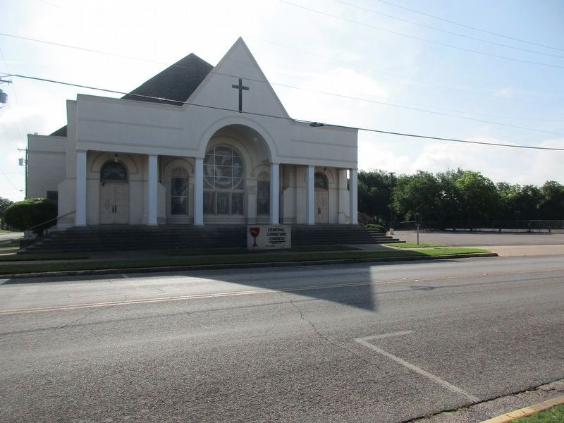Central Christian Church and Marker image. Click for full size.