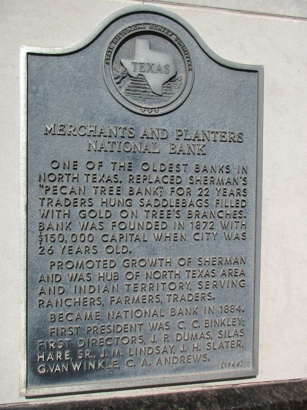 Merchants and Planters National Bank Marker image. Click for full size.