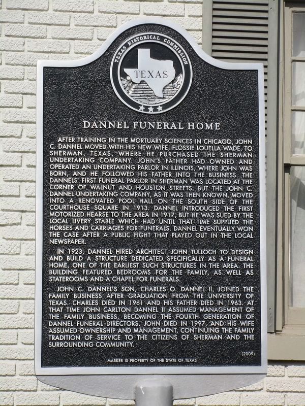 Dannel Funeral Home Marker image. Click for full size.