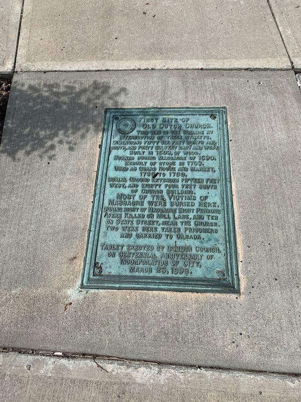 First Site of Old Dutch Church Marker image. Click for full size.