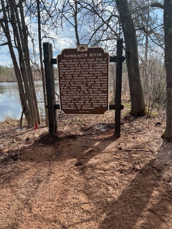 Namekagon River Marker image. Click for full size.