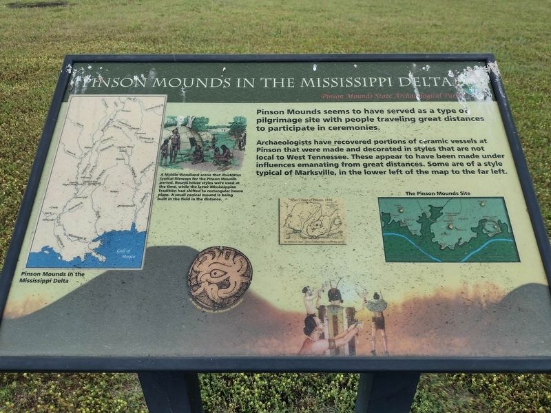 Pinson Mounds in the Mississippi Delta Marker image. Click for full size.