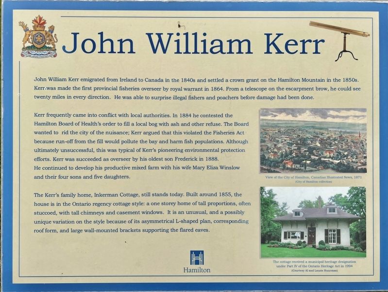 John William Kerr Marker image. Click for full size.