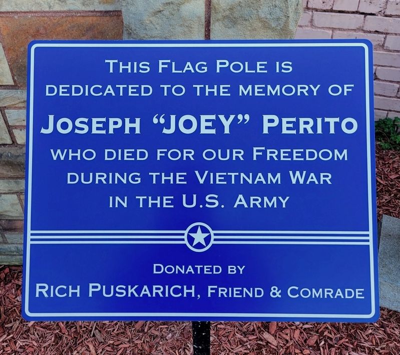 Joseph "Joey" Perito Marker image. Click for full size.