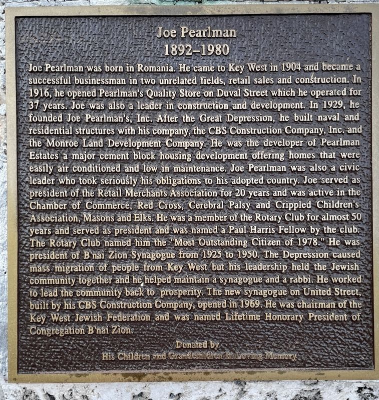 Joe Pearlman Marker image. Click for full size.