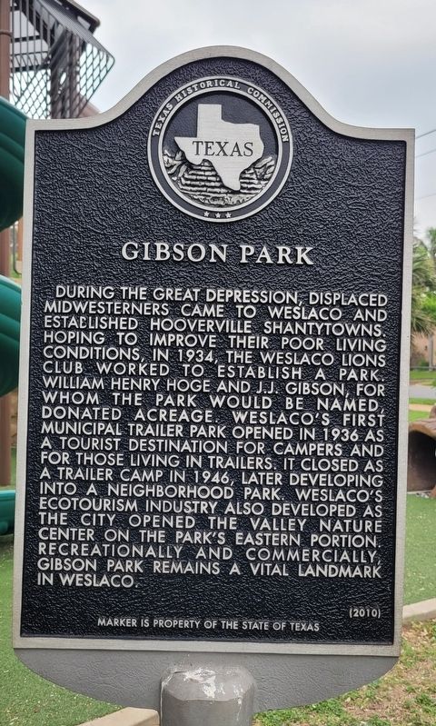 Gibson Park Marker image. Click for full size.