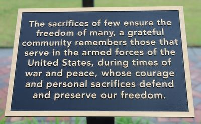 Orangeburg Veterans Memorial Marker image. Click for full size.