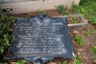 Judge Glover's Home Marker image. Click for full size.